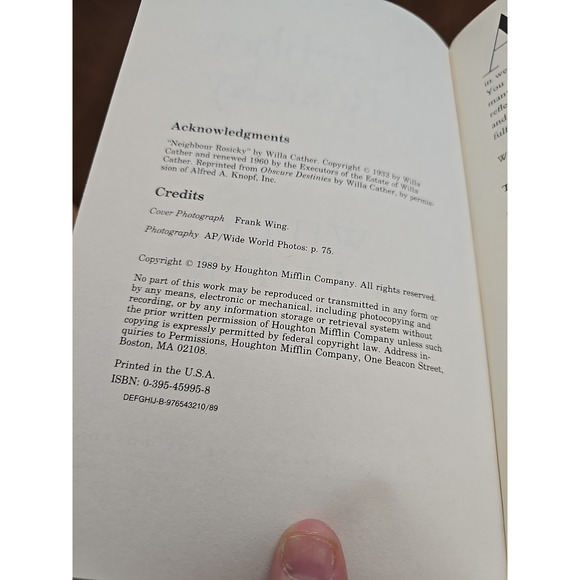 Vtg Neighbor Rosicky by Willa Cather Paperback Short Story Book - Picture 2 of 3